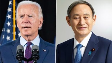 US President Joe Biden Calls Japan PM Yoshihide Suga, Congratulates Him for Successfully Hosting Tokyo Olympics 2020