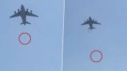 Kabul Airport Chaos: 2 People Fall From Aircraft That Took Off From Hamid Karzai Airport Amid Chaos in Afghanistan; Watch Video