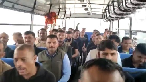 Indians Evacuated From Kabul Chant ‘Bharat Mata Ki Jai’ After Landing at Jamnagar Airbase in Gujarat (Watch Video)