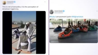 Videos of Taliban Men Taking Bumper Car Rides With Guns, Jumping on Trampoline at Kabul Amusement Park Go Viral Amid Afghanistan Crisis