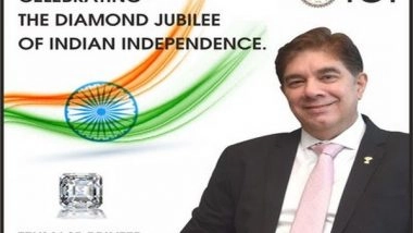 Business News | Largest Ever, Laboratory Grown Diamond 'Freedom of India' 14.6 CT. Certified by IGI