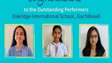 Business News | Students from Oakridge International School Gachibowli Achieve Phenomenal Results in IB MYP and CBSE Exams