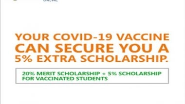 Business News | Amity Online Acknowledges Responsible Indians with Their Vaccination Linked Scholarships