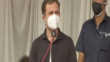 India News | Rahul Gandhi Unveils Mahatma Gandhi's Statue in Kerala's Wayanad