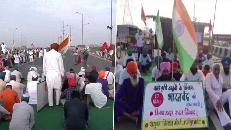 Bharat Bandh Highlights: Samyukta Kisan Morcha Calls Response 'Historic'; Traffic Movement in Delhi, 25 Trains Affected