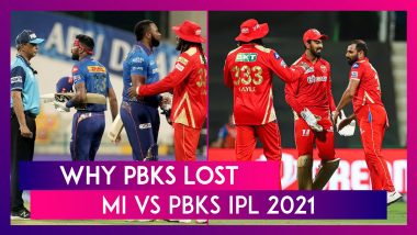 Mumbai Indians vs Punjab Kings IPL 2021: 3 Reasons Why PBKS Lost