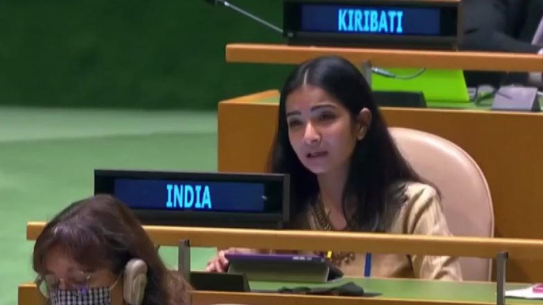 Sneha Dubey, First Secretary, Indian Mission in UN Slams Pakistani PM Imran Khan's UNGA Speech; Watch Video