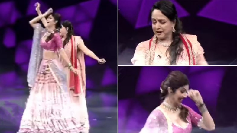 Super Dancer 4: Hema Malini, Shilpa Shetty Groove to ‘Jatt Yamla Pagla Deewana’ in Dharmendra Style on the Sets of the Show (Watch Video)