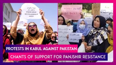 Afghanistan: Protests In Kabul Against Pakistan, Chants Of Support For Panjshir Resistance