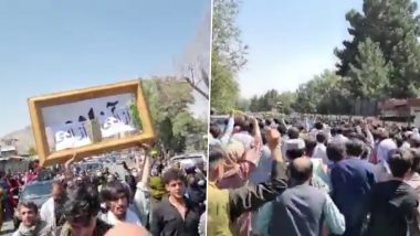 Anti-Pakistan Protest in Kabul; Taliban Fired Shots to Disperse Crowd (Watch Video)