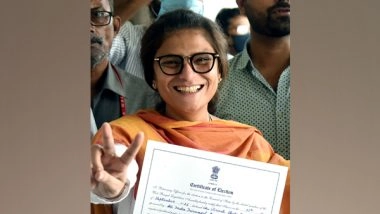 India News | TMC Candidate Sushmita Dev Elected Unopposed to Rajya Sabha from West Bengal