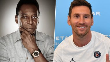 Pele Hails Lionel Messi for Breaking His Record To Become South America’s Highest International Goalscorer, Wishes Him the Best for His PSG Career (Check Post)