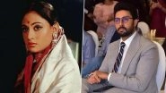 Abhishek Bachchan Shares Beautiful Throwback Pictures of Mother Jaya Bachchan As She Completes 50 Years in Bollywood