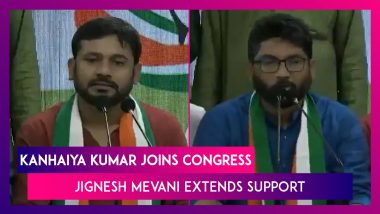 Kanhaiya Kumar Joins Congress, Jignesh Mevani Extends Support