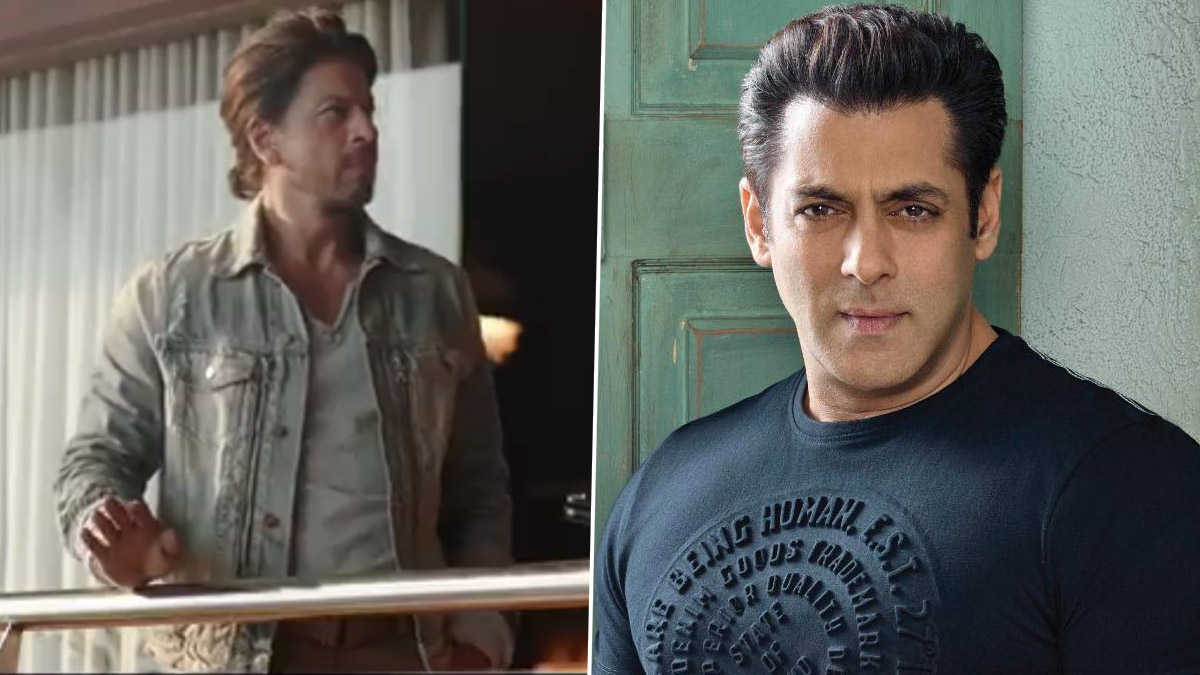 Xnx Salman Khan - Shah Rukh Khan Thanks Salman Khan the Karan Arjun Way as He Welcomes SRK  With Disney+ Hotstar's #SiwaySRK Ad | LatestLY