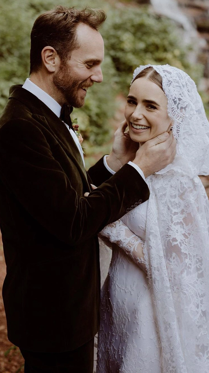 Lily Collins and Charlie McDowell's Wedding Pictures Will Take You on an Enchanting Fairytale Ride