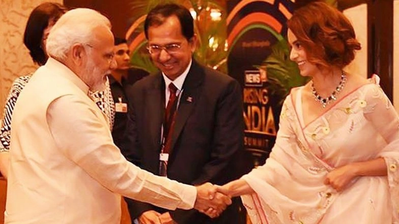 Narendra Modi Turns 71: Kangana Ranaut Pens a Special Birthday Note for India’s Prime Minister With a Throwback Picture (View Post)