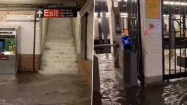 New York City's Subway Service Suspended Due to Flooding! Watch Videos and Pics of Flash Floods Due to Hurricane Ida