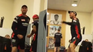 AB de Villiers Enacts RCB Captain Virat Kohli’s Way of Celebrating After Win Over Mumbai Indians in IPL 2021 (Watch Video)