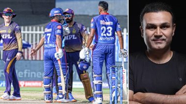 Virender Sehwag Brings Up Ben Stokes' World Cup Final Incident As He Reacts To Eoin Morgan's Heated Debate With Ravi Ashwin During DC vs KKR, IPL 2021 Clash (See Post)