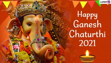 Happy Ganesh Chaturthi 2021 Greetings & HD Photos: Latest Vinayaka Chaturthi WhatsApp Messages, SMS, Stickers, Facebook Status and GIFs During Ganeshotsav