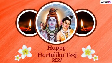 Happy Hartalika Teej 2021 Greetings & HD Images: WhatsApp Messages, SMS, Quotes, Facebook Status and Wallpapers To Wish on Shiva-Parvati Festival