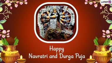 Navratri Durga Puja 2021 Greetings & HD Images: WhatsApp Messages, Facebook Status, SMS, Quotes and Wallpapers To Send to Family and Friends