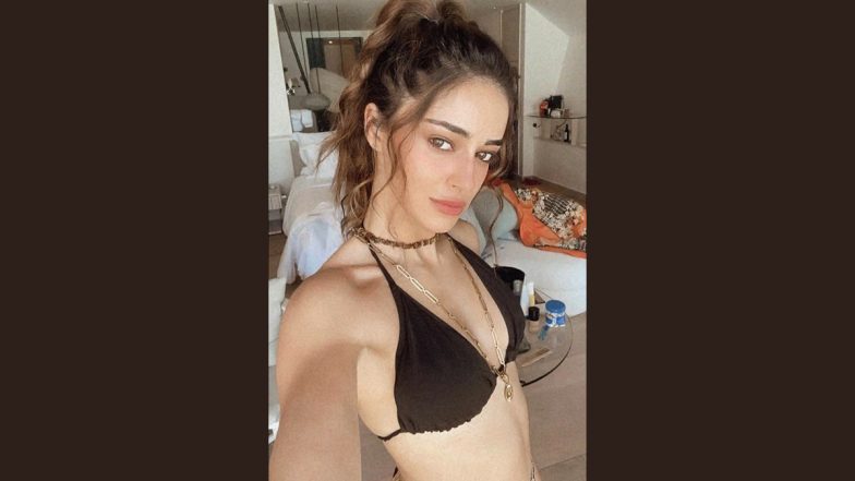 Ananya Panday Is a ‘Hot Mess’ As She Poses in a Black Bikini in Her Latest Instagram Post!