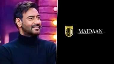 Maidaan: Ajay Devgn’s Film Joins Hand With Hyderabad FC, Actor Shares the Untold Story Behind the Movie on Legendary Football Coach Syed Abdul Rahim (Watch Video)