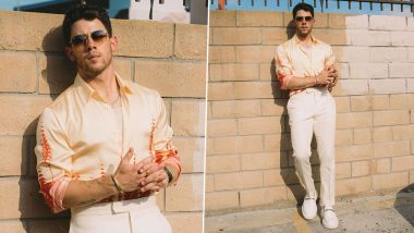 Nick Jonas Exudes Major Fashion Goals In Trendy Printed Shirt With White Pants (See Pics)