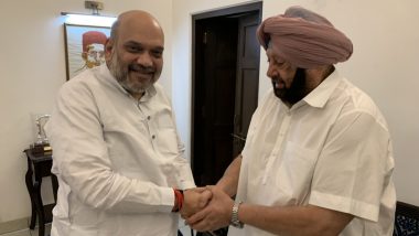 Captain Amarinder Singh Meets Amit Shah, Discusses Farmers' Protest and Urges to Resolve Crisis Urgently
