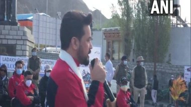 India News | Fit India Movement: Anurag Thakur Flags off Cycle Rally in Leh