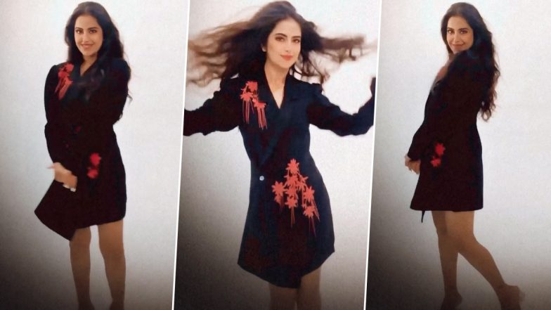 Manike Mage Hithe: Avika Gor Grooves To Yohani & Satheeshan’s Popular Sinhala Track In Sexy Black Blazer Dress (Watch Insta Reel Video)