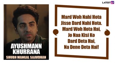 Ayushmann Khurrana Birthday: From Meri Pyaari Bindu to Shubh Mangal Zyada Saavdhan – Popular Movie Dialogues of the National Award-Winning Actor!