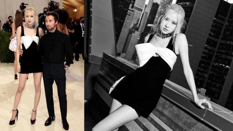 BLACKPINK’s Rose Makes Impressive Met Gala Debut in Saint Laurent LBD, Becomes First K-Pop Idol To Attend ‘Oscars of Fashion’ (View Pics & Video)