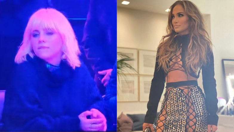 Viral Video: Billie Eilish Gives Side-Eye to Jennifer Lopez at VMAs 2021, Called ‘Classless’ and ‘Rude’ by Netizens for Shading JLo