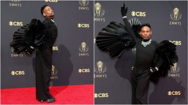 Emmys 2021: Billy Porter Rocks Black Jumpsuit With Mega-Ruffled Sleeves at 73rd Primetime Emmy Awards (View Pics)