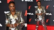 Billy Porter Shines Bright in a Silver Metallic Outfit and Sassy Platform Boots at 2021 VMAs (View Pic)