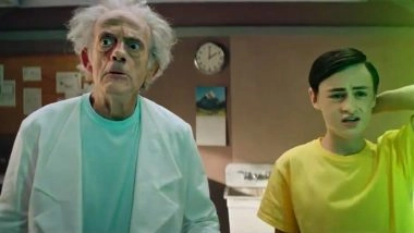 Rick and Morty: Christopher Lloyd As Rick Sanchez and Jaeden Martell As Morty Feature in Adult Swim’s Live-Action Clip