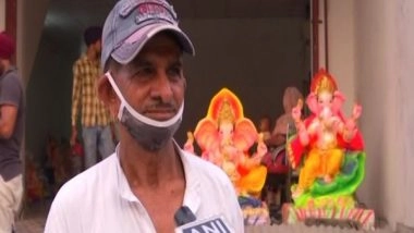 India News | Rajasthani Artisan Creates Ganesh Idols from Environment-friendly Materials