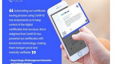 Business News | RS Management Education and Training Services Issues Digital Certificates to Graduates Via Certif-ID