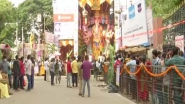 India News | Ganesh Chaturthi: Hyderabad's Khairatabad Ganesha Receives 1,100 Kg Laddu