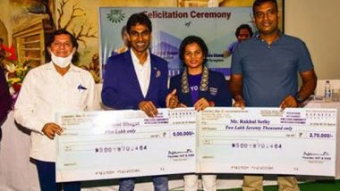 Business News | Olympians Felicitated at KIIT