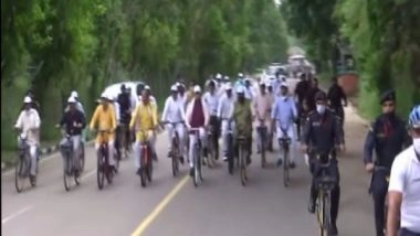 India News | Haryana CM Rides Bicycle to Observe World Car-free Day