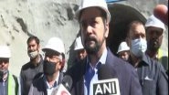 India News | Anurag Thakur Inspects Construction at Zojila Pass Tunnel in Ladakh