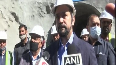 India News | Anurag Thakur Inspects Construction at Zojila Pass Tunnel in Ladakh