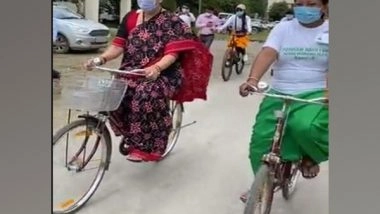 India News | Poshan Maah: Smriti Irani Flags off Cycle Rally in Manipur