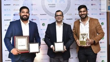 Business News | Kilowott Bags Two Awards at Prestigious Goa Technology Association Awards