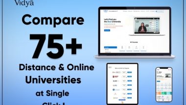 Business News | College Vidya Launches Compare Feature, Bringing Transparency in Online & Distance Learning
