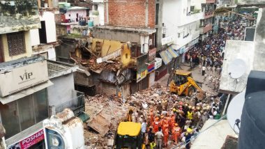 Delhi Sabzi Mandi Building Collapse: Two Children Killed, One Person Injured After Four-Storey Building Collapses Near Malka Ganj, Rescue Operations Underway